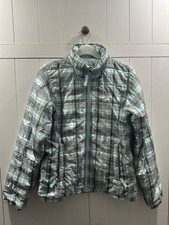 The North Face Preloved Size Small Womens Blue Plaid Insulated Full Zip Jacket