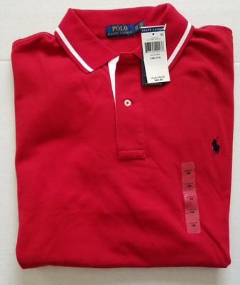 big and tall red polo shirt