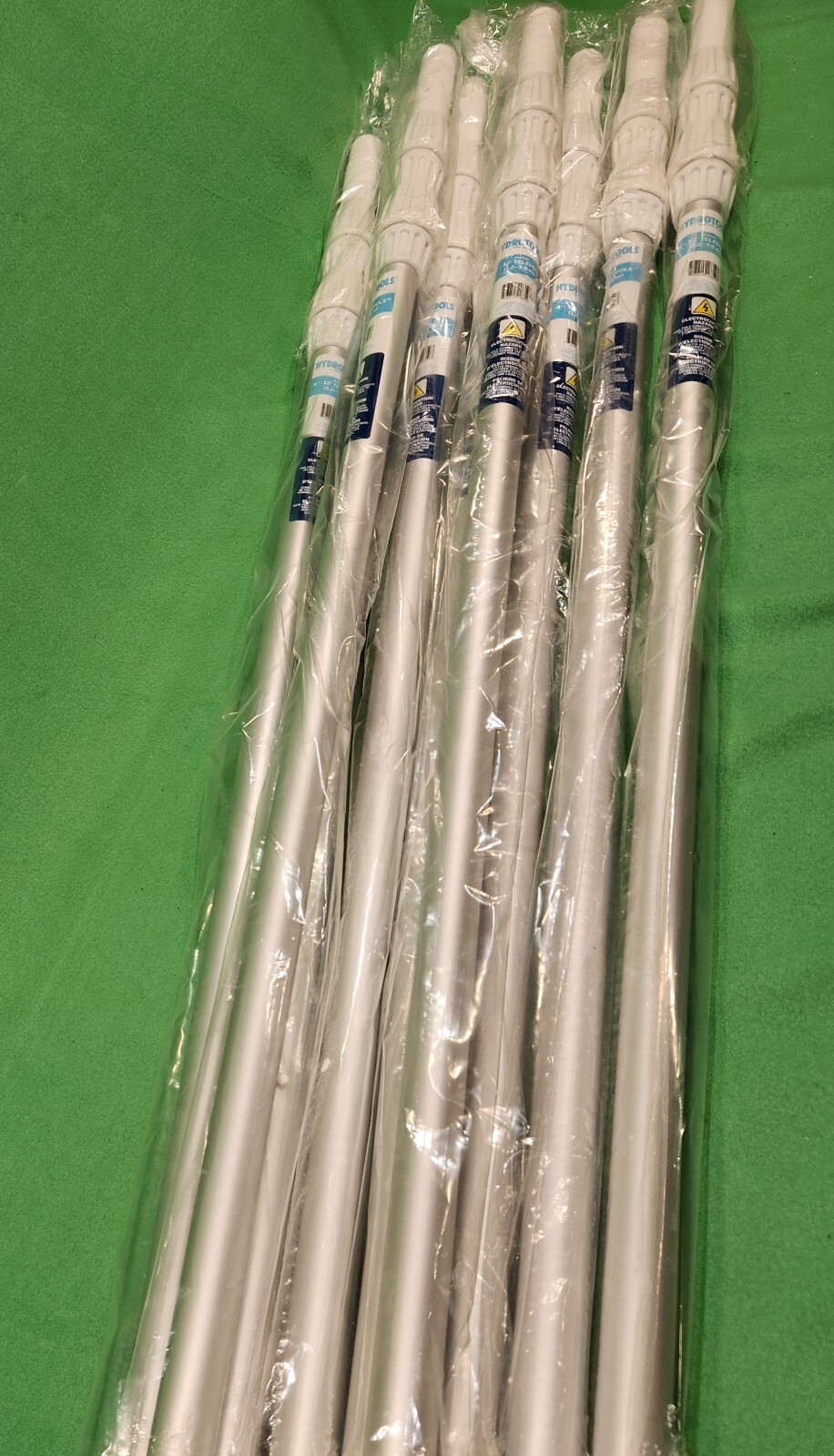 SWIMLINE HYDROTOOLS 8350A 3-Piece Telescopic Pool Pole 4' to 12'  Lot of 9 PCS