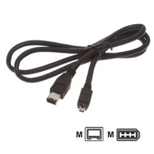 VMC-IL4615 i.LINK 4-pin to 6-pin DV Transfer Cable for Sony Handycam Camcorders
