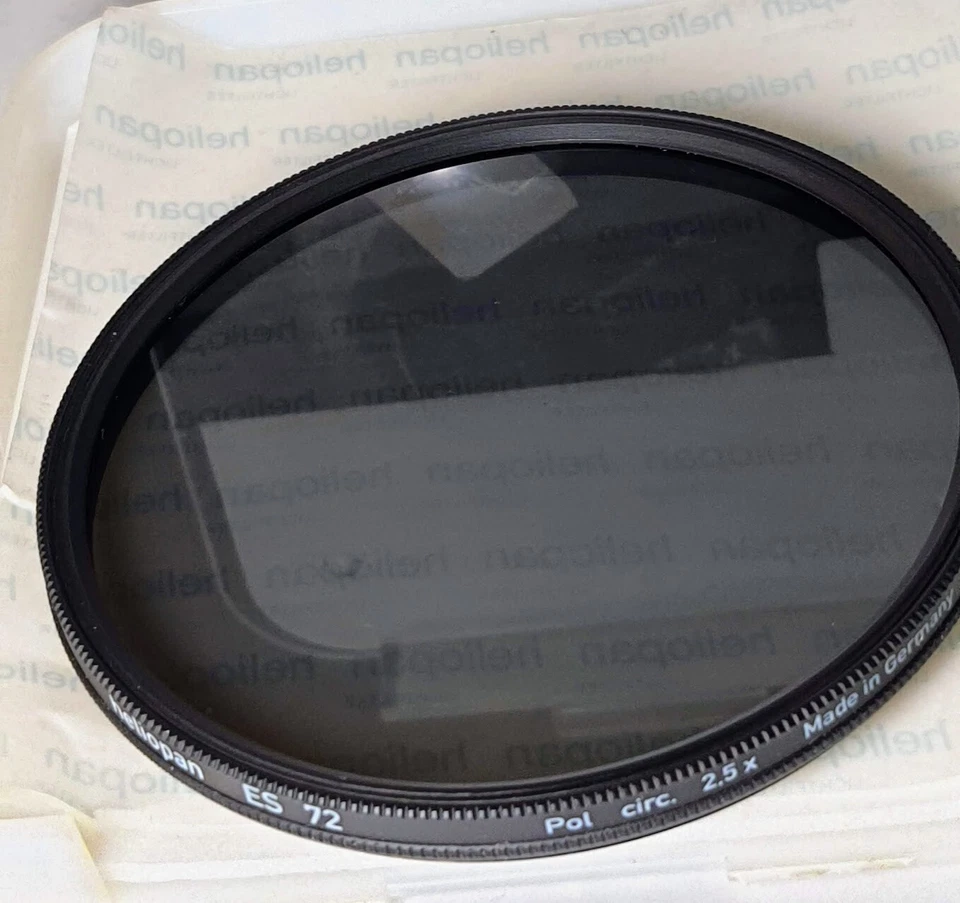 Heliopan 72mm Circular Polarizer Polarizing CPL Glass Lens Filter ES-72 Slim Ver - Image 2 of 4