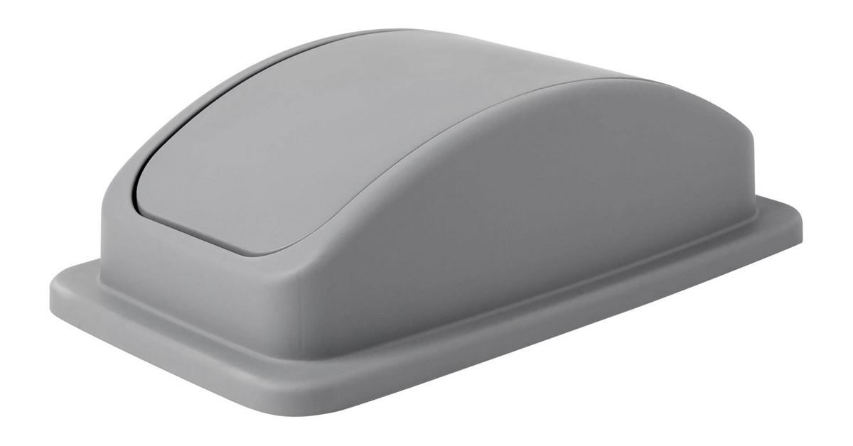Swing Lid for Recycling Bin – Grey Slim 65L & 87L Bins, Hygienic and Easy Access