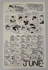 CONTINENTAL CLUB Austin TX June 1981 Concert Calendar POSTER ROKY ERICKSON