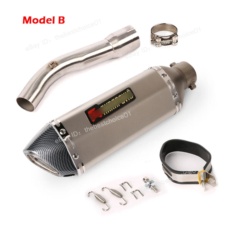 For Yamaha FZ1 2006-2015 Exhaust System Mid Link Pipe Slip On 51mm Muffler Tips - Image 4 of 4