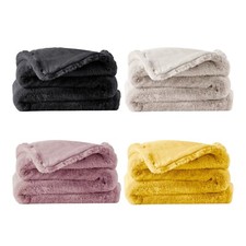 Premium Wohndecke aus Kunstfell » Dicke Hochwertige Decke » Couchdecke 150 x 200