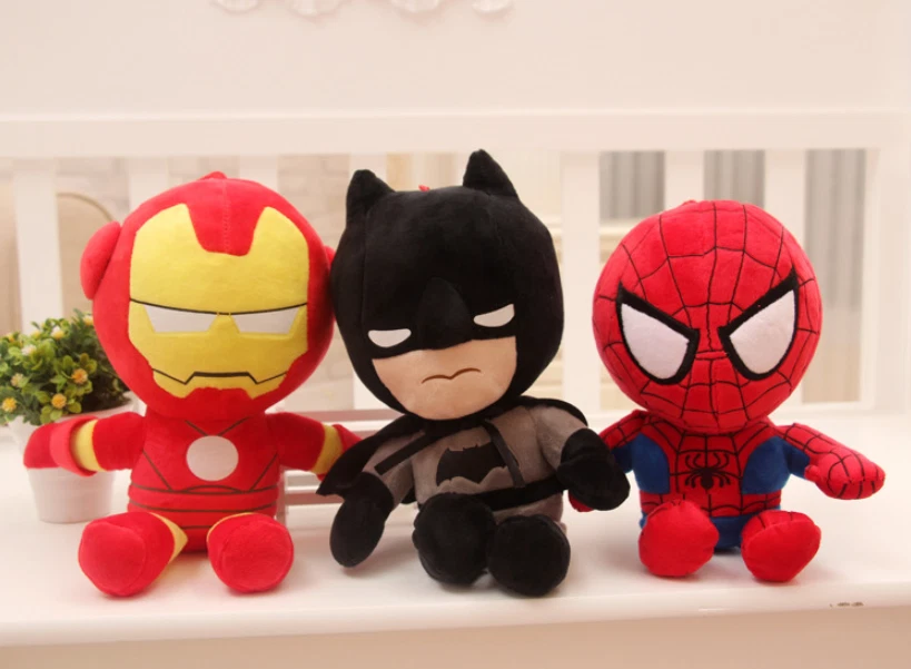 MUÑECA de Peluche Spiderman Superhéroe Vengadores Capitán América Iron Man Foto 3 de 4