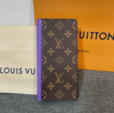 New Louis Vuitton Brazza Wallet M81538 Monogram Macassar Purple Long Mens