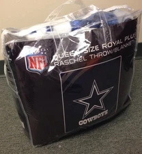 Authentic NFL Dallas Cowboys  Blanket Available in Kings or Queens FAST SHIPPING