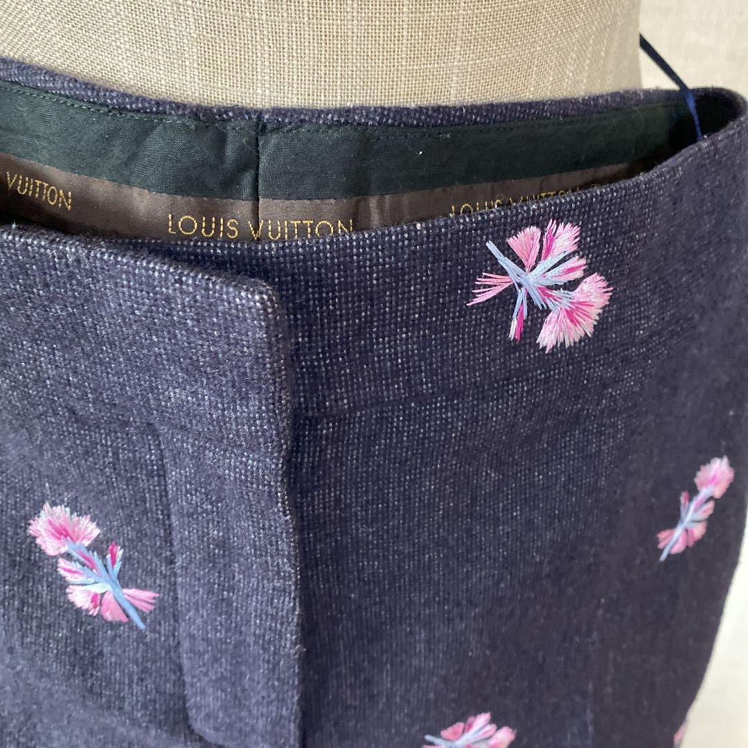 LOUIS VUITTON Flower embroidery Pants 36 Women from JP | eBay
