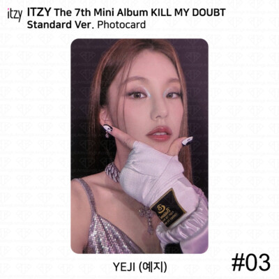 ITZY KILL MY DOUBT Official Standard Ver Photocard Postcard Boxing