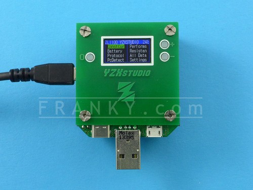 YZXstudio USB 0-3A 0-24V DC Dummy Load Power Monitor Protocol Tester ZL1100 - Afbeelding 3 van 6