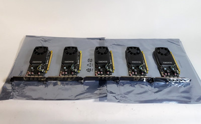 Lot of 5 NVIDIA Quadro P620 2GB GDDR5 4x Mini DP Graphics Cards