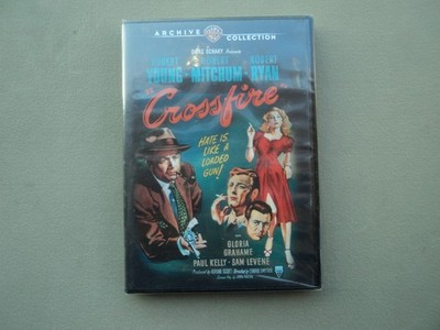 New Sealed Crossfire DVD 1947 - Robert Young, Robert Mitchum, Robert Ryan NIP