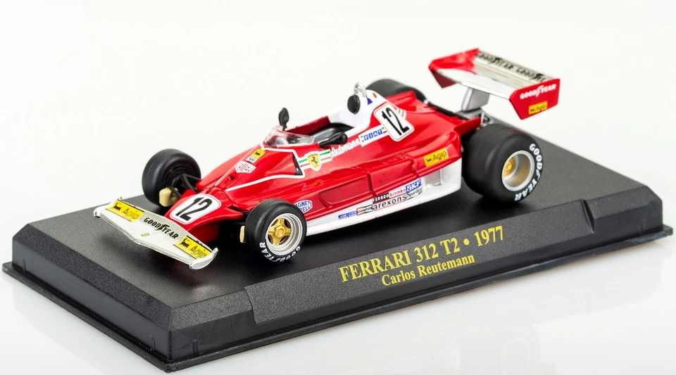 Ferrari 312 T2 Carlos Reutemann #12 1977 Scala 1:43 Model Formula1 BLISTER NUOVO - Immagine 3 di 4