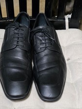 Mens Gucci Black Leather Lace-Up Derby Oxfords Us3d Size 9.5