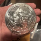 America The Beautiful 5 Oz Silver Coin Nebraska .999 Fine Silver