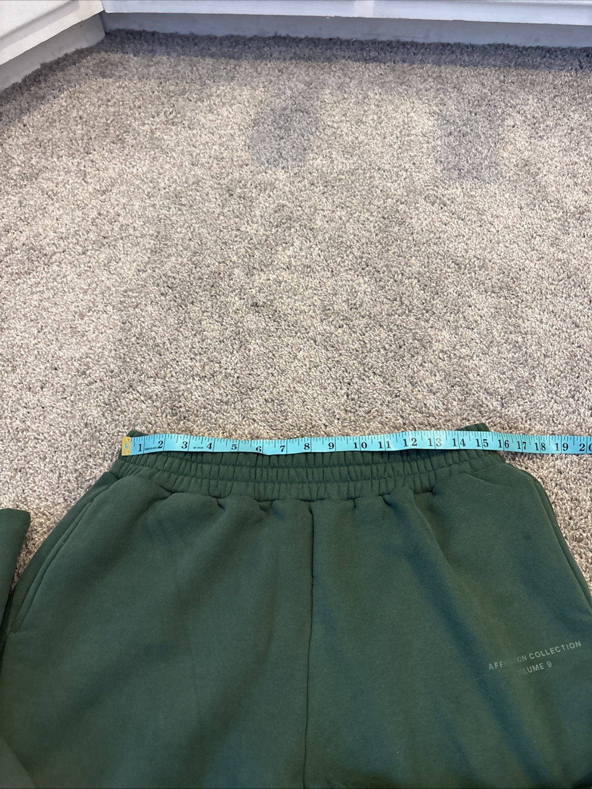 Comfrt Clothing Affirmation Collection Green Comfy Wide Leg Sweatpants Baggy XL