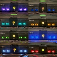 Original Xbox OEM LED Controller Port Set Custom Colors Red Blue Green White