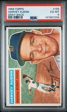 1956 Topps #155 Harvey Kuenn PSA 6 Gray Back