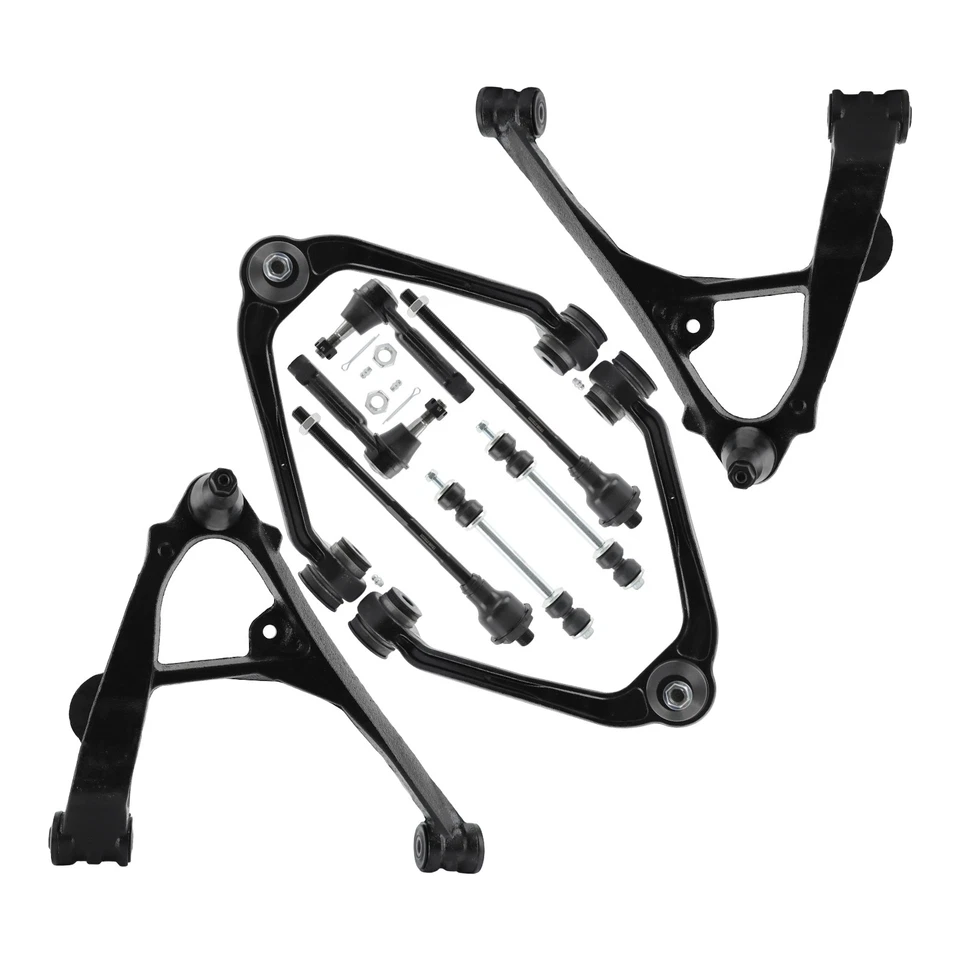 10pc Front Lower Upper Control Arm Kit for 2000 - 2006 Chevy Tahoe GMC Yukon Foto 2 de 4
