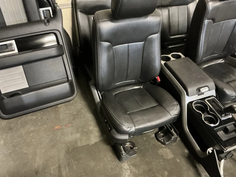 2011-2014 FORD F150 FX4 CREW CAB FRONT & REAR LEATHER SEATS HEATED COOLED - Image 3 of 4