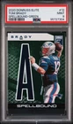 2020 Panini Donruss Elite Spellbound #12 Tom Brady Spellbound Green PSA 9