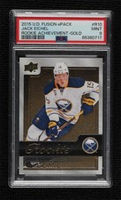 2015 Upper Deck Fusion Rookie Achievements Gold Jack Eichel #R10 PSA 9 MINT q2s