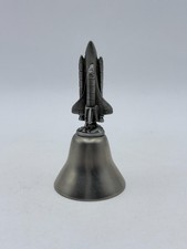 Vintage NASA Souvenir Pewter Bell 3.25" Tall - SPACE SHUTTLE