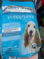 ARDEN GRANGE Hypoallergenic PUPPY Junior Dry Dog Food Biscuits Kibble Fish 12kg 4.58 per kilo