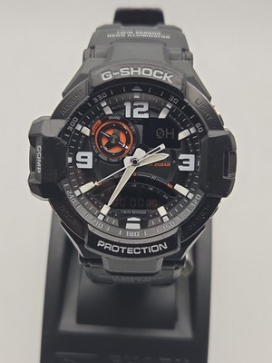 Casio G-Shock Gravity Master Men's Watch Analog Digital Black/White/Orange 
