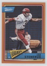 2018 Panini Classics Legends Timeless Tributes Orange 2/25 Jan Stenerud HOF 5c9