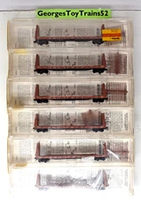 KADEE MICRO-TRAINS MTL N SSW COTTON BELT BULKHEAD FLAT CAR 6-PACK 54032 MINT