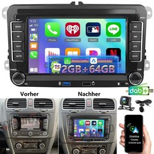 Per VW Golf VI Cabriolet Android 15 Apple Carplay autoradio WIFI 2 * USB navigatore DAB +