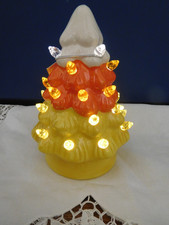 Mr. Halloween 5" Mini Candy Corn Nostalgic Tree - Lights Up w/Timer