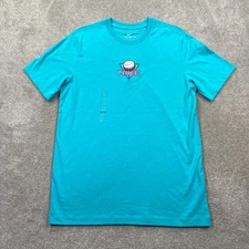 Nike Mens Golf The Nike Tee Turquoise Graphic T Shirt Size Medium