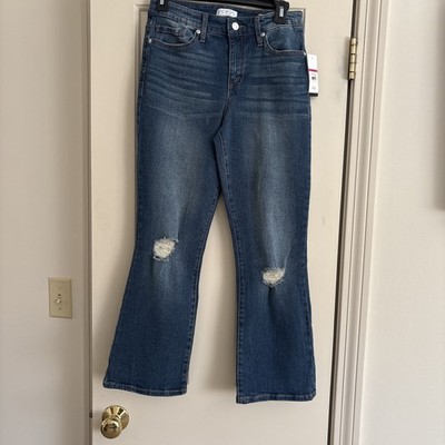 Sofia Jeans by Sofia Vergara Mayra High Rise  Kick Flare Denim Dark Wash Size 2