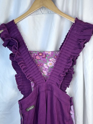 Girls Matilda Jane Moments with you Purple Romper Overalls Size 10 - Picture 8 of 10