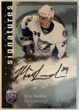 2007-08 Upper Deck Be a Player Signatures Mike Lundin #S-ML