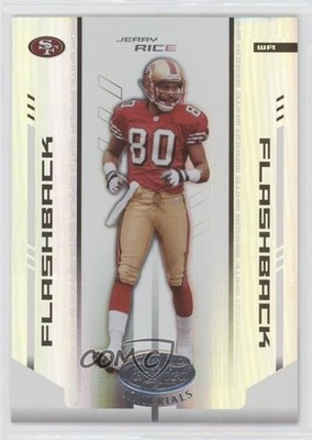 2004 Leaf Certified Materials Flashback Mirror White 97/150 Jerry Rice HOF fs9