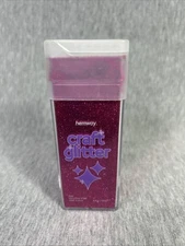 Hemway Craft Glitter Ultra Fine 1/128” Dark Rose Pink, 4.5 Oz/130g, .008”/0.2mm”