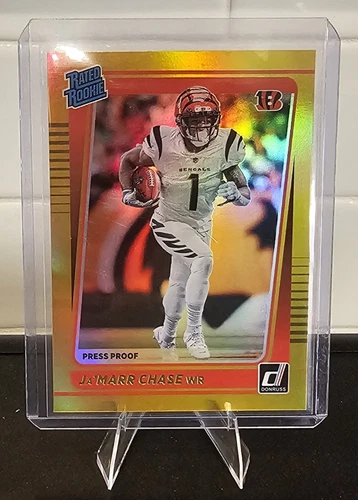 2021 Panini Donruss Gold Press Proof Ja'Marr Chase #262