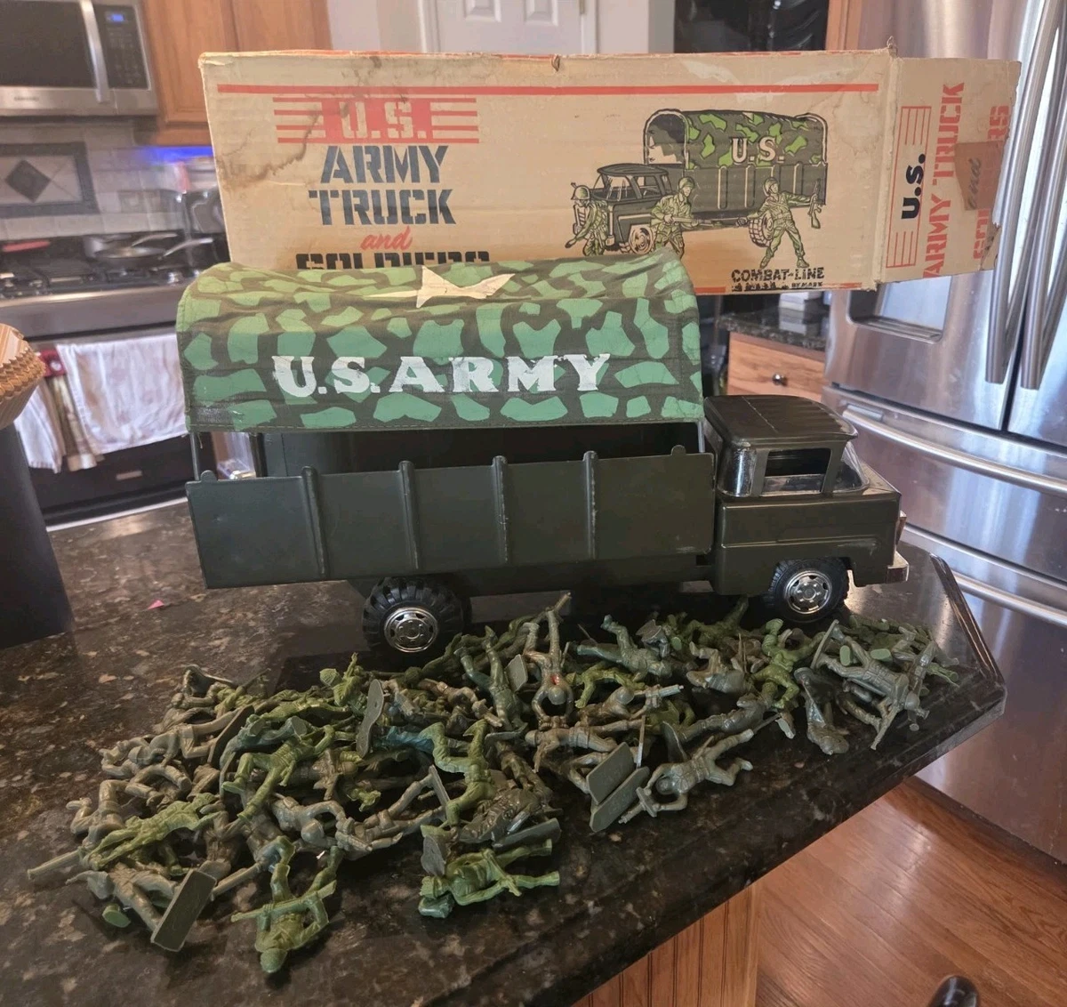 Marx Army Toys In Vintage Manufacture Diecast Cars, Trucks & Vans
