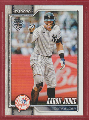 2026 Topps #1 AARON JUDGE - New York Yankees - 168   