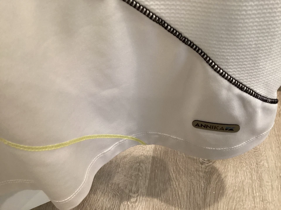 Camisa de golf Annika Cutter & Buck para mujer blanca Polo Top Poipu Bay talla L Foto 4 de 4