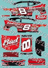 PREORDER Dale Earnhardt jr 2001 Budweiser Retro 1/64 Peel Stick Decals