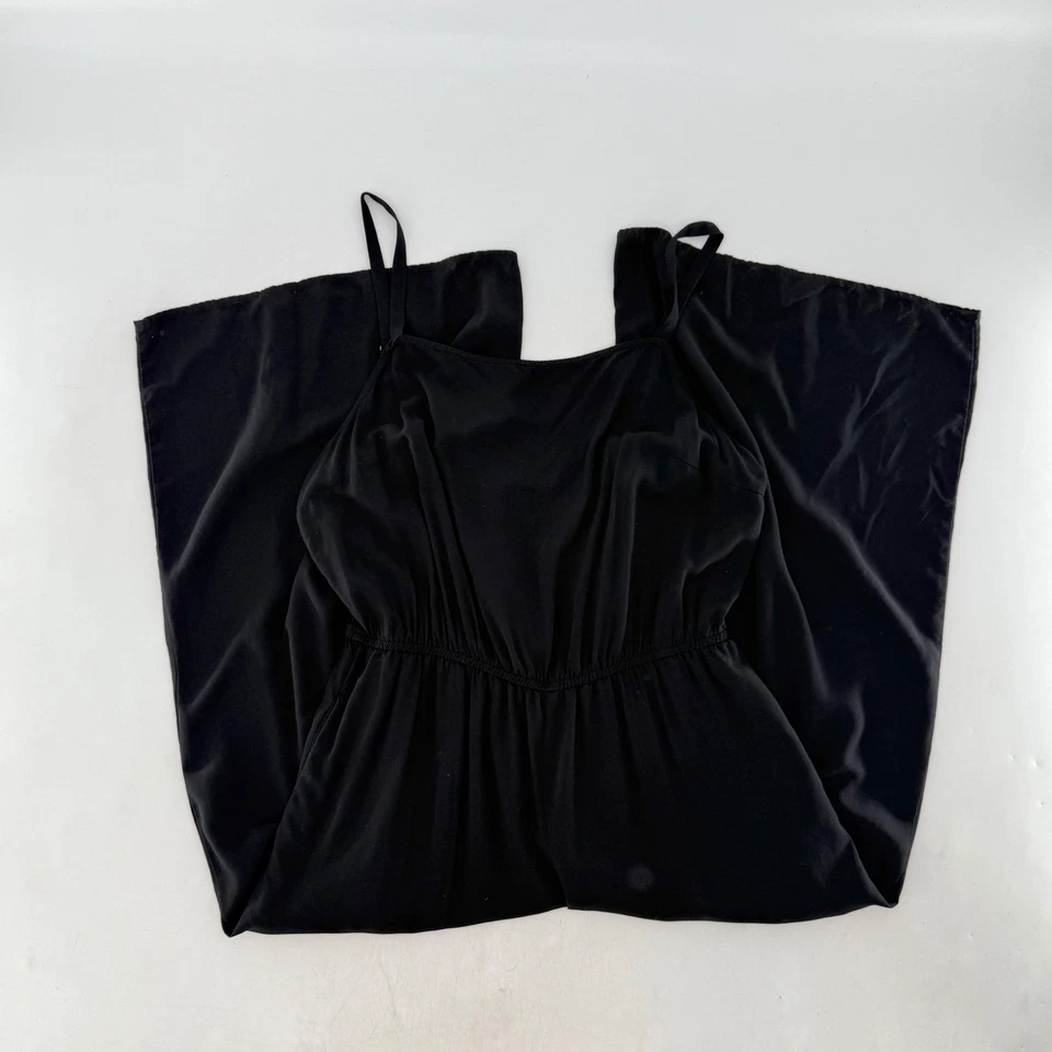 Mameluco negro sin mangas GAP correas ajustables talla mediana boho Foto 3 de 4