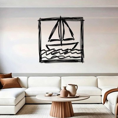 Rustic Style Iron Metal Wall Art Exquisite Home Decoration for Living Room