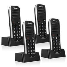 4 Pack Wireless Intercom System 1 Mile Range Rechargeable 10 Channel Home Office
