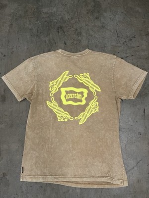 Ice cream BBC Outlaw Knit Shirt Mens Size Xl Beige Yellow Running Dog Streetwear