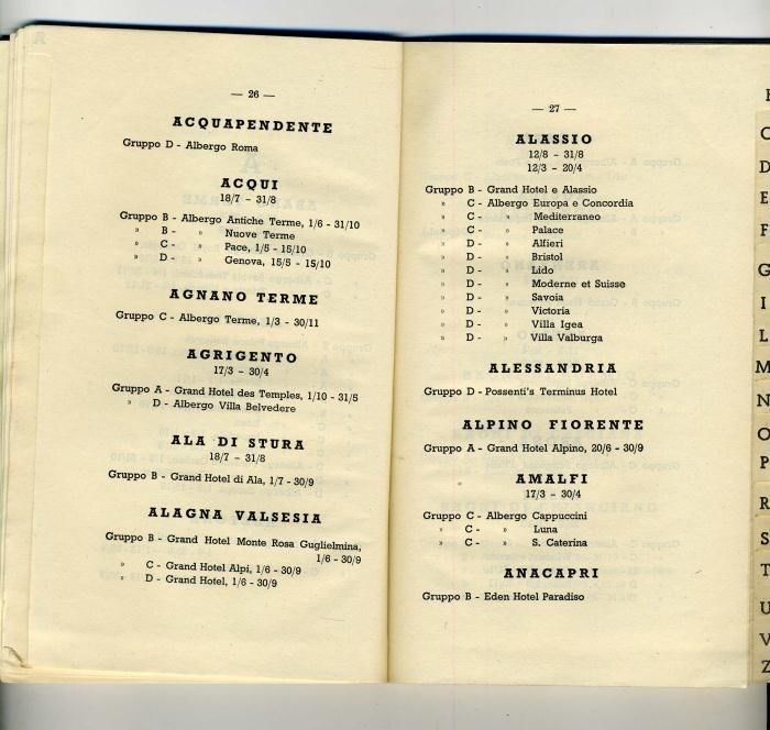 Hotel & Petrol Coupons for Foreign Visitors to Italy 96 Page Booklet 1935